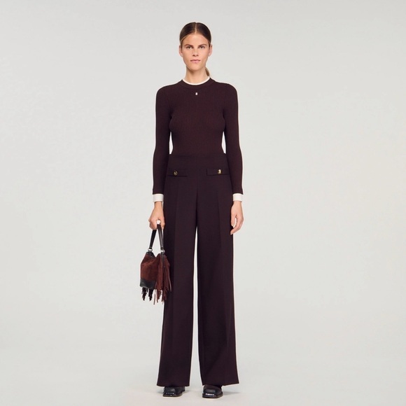Pants - Sandro FLARED TROUSERS NWT